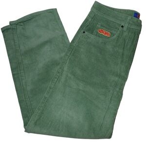 Empyre Men's Relax Sage Green Corduroy Loose Fit Skate Pants Size 32